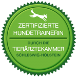 Offizielle Zertifizierung als Hundetrainer fuer Hundetraining in Burgdorf, Hannover und Celle durch die Tierärztekammer Schleswig-Holstein